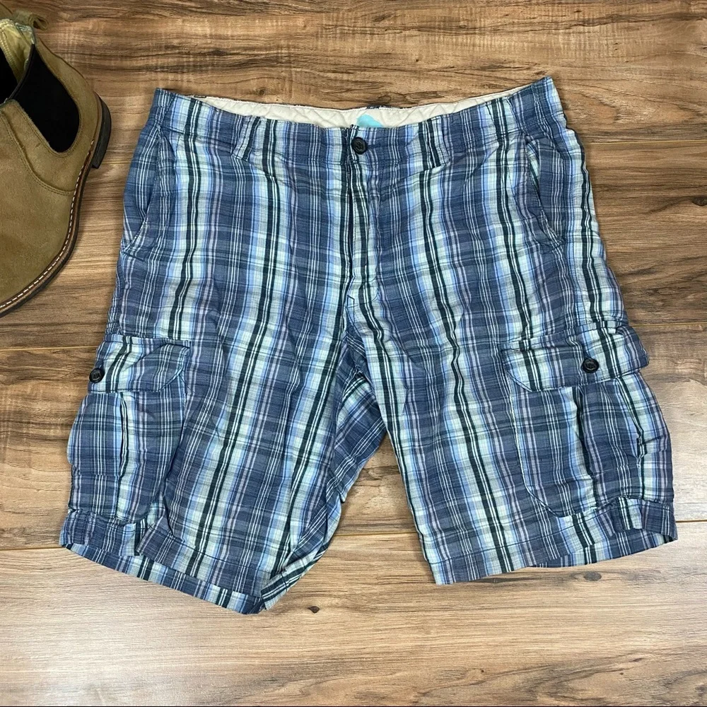 Tommy‎ Bahama Plaid Shorts (2 Pairs) Men's 33 Color Blue